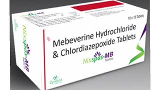 Nixspas MB Tablets Mebeverine Hydrochloride amp Chlordiazepoxide Tablets [upl. by Biernat]