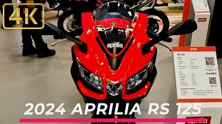 AllNew 2024 aprilia rs 125  Detailed Walkaround 4k [upl. by Guria]