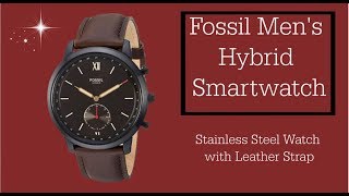 Fossil Mens Hybrid Smartwatch FTW1179 [upl. by Eemyaj]