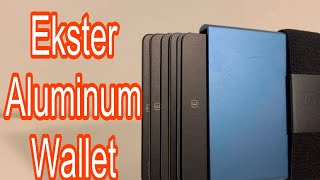 Ekster Aluminum Cardholder Pacific Wallet Review [upl. by Etnoid]