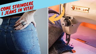 Come Stringere i Jeans in Vita Corso di Cucito [upl. by Xam]