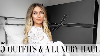 5 OUTFITS amp A LUXURY HAUL  Lydia Elise Millen [upl. by Ttelrats33]