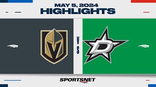 NHL Game 7 Highlights  Golden Knights vs Stars  May 5 2024 [upl. by Carmena887]