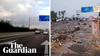 Spanish floods before and after footage shows the scale of destruction in Valencia [upl. by Anned]