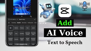 How To Add AI Voice in CapCut Text to Audio  Add AI Voice to Your Video [upl. by Nananne]