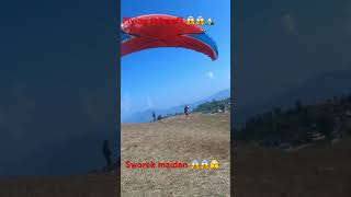 from syangji sworik maidan paraglinding viralvideo tandim flying Nepal 😱😱🙏🏔🏔🪂 [upl. by Tootsie]