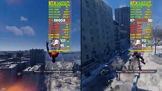 Ryzen 7 5800X3D vs Ryzen 7 7800X3D  RTX 4070 Ti Benchmark [upl. by Suhcnip]