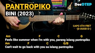 Pantropiko  BINI 2023 Easy Guitar Chords Tutorial with Lyrics [upl. by Novej]