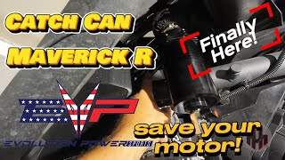 Installing a Evolution Powersports catch can on the Can Am Maverick R [upl. by Crespi]