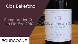 Clos Bellefond  Pommard 1er Cru La Platière 2010  Boutique lAmour du Vin [upl. by Enneira]