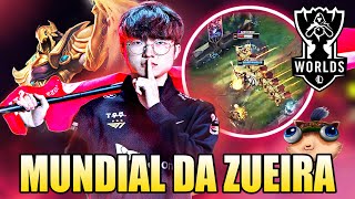 FAKER PROVANDO PORQUE é o MELHOR da HISTÓRIA  MUNDIAL DA ZUEIRA  Worlds 2023 [upl. by Goodhen]