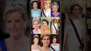 Tiaras British Royal Family queenelizabeth katemiddleton princessanne princess [upl. by Norabel]