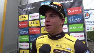 Dylan Groenewegen  Post race interview  Stage 2  ParisNice 2018 [upl. by Slosberg]