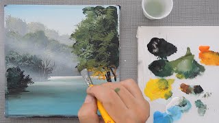 Still Waters  Acrylic Painting for Beginners [upl. by Docile]