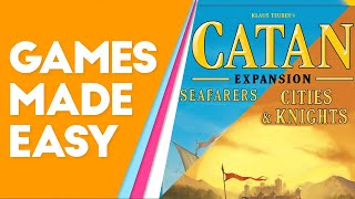 Combining Catan Seafarers and Cities amp Knights Expansions How to Play and Tips [upl. by Ahsena]