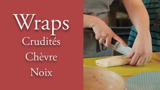 Wraps crudités chèvre amp noix [upl. by Esertal428]