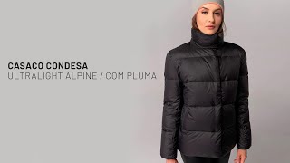 Casaco feminino de pluma Condesa Ultralight Alpine Fiero [upl. by Alemahs]