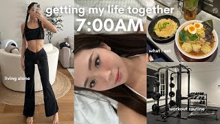 Productive days in my life  7AM morning getting my life together gym routine what I eat [upl. by Ynnek830]