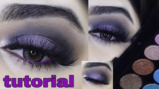 purple smokey eye  5mint makeup look  easy makeup look [upl. by Birgitta]