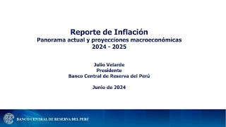 Presentación del Reporte de Inflación  Junio de 2024 [upl. by Lucia]