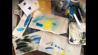 How to paint using acrylics on unprimed canvas [upl. by Stockton]