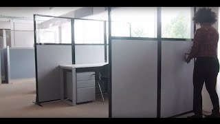 How to Create Instant Cubicles With Versare Work Station Screens [upl. by Gnagflow930]