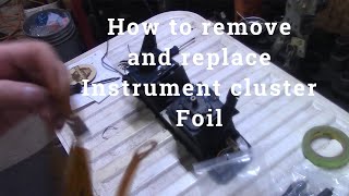 Vanagon Instrument Foil Replacement Voice over instructions [upl. by Ielerol]