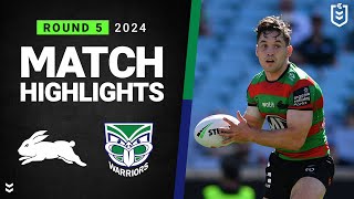 NRL 2024  Rabbitohs v Warriors  Match Highlights [upl. by Notffilc]