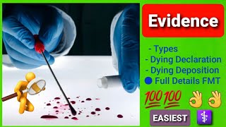 Evidence in forensic medicine [upl. by Ahsier538]