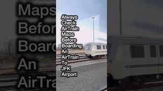 TRAVEL TIP WHEN USING JFK AIRPORT’S AIRTRAIN TO THE TERMINALS travel airport airtrain jfk tips [upl. by Aidnis]