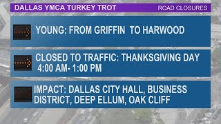 2023 Dallas Turkey Trot Traffic closures and other things to know [upl. by Notla]