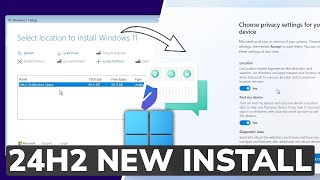 Windows 11 24H2  New Installation Process [upl. by Atnohsal162]