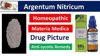 Argentum Nitricum Homeopathic Medicine  Drug Picture  Materia Medica bhms homeopathy argentum [upl. by Nyrac60]