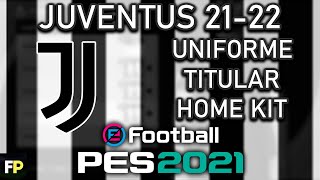 PES 2021  Juventus 2122 Uniforme titularHome kit Xbox [upl. by Henley130]