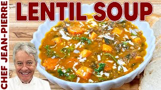 Hearty Lentil Soup Recipe  Chef JeanPierre [upl. by Marilin]