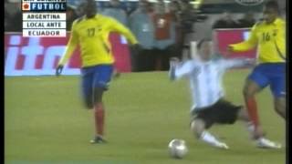 Argentina 1 Ecuador 1 Eliminatorias Sudafrica 2010 Resumen Completo [upl. by Marylee]