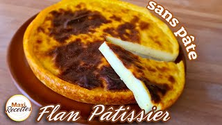 Flan Pâtissier sans Pâte Recette Facile [upl. by Earlie388]