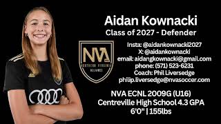 Aidan Kownacki  NVA vs Arlington Highlights [upl. by Semyaj341]