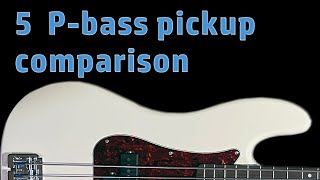 Precision Bass Pickups Shootout  Fender Seymour Duncan Bill Lawrence Squier [upl. by Hoisch]