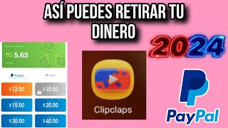 Cómo retirar tu dinero 💰 de CLIPCLAPS en este 2024 fácil y rápido ✅️ [upl. by Tobye363]