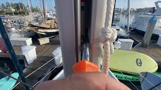 Selden Mast adjustment to fix sticking or hard to furl in main sails By Ian Van Tuyl Yacht Broker [upl. by Medarda]