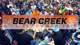 Bear Creek singers jam out at the NICE powwow 2018 [upl. by Rehpotisrhc]