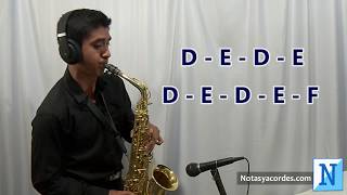 JESUCRISTO BASTA  Saxofón Alto Tutorial  Sax Cover [upl. by Bronez]