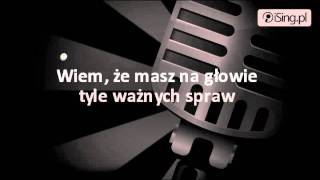 Ania Wyszkoni  Wiem że jesteś tam karaoke iSingpl [upl. by Paderna]