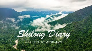 Aerial view of Shillong  A tribute to Meghalaya [upl. by Naux461]