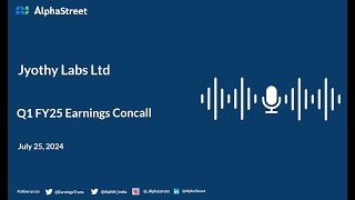 Jyothy Labs Ltd Q1 FY202425 Earnings Conference Call [upl. by Karissa260]