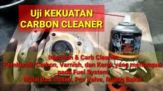 Uji Coba Carbon Cleaner Lewat Lubang Busi versi Injection dan Carb Cleaner [upl. by Ahsita]