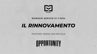 Il rinnovamento  Pastore Heros Ingargiola  21072024 [upl. by Anneyehc]