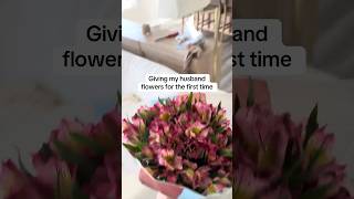 My Husband Gets His FIRST EVER Flowers and His Reaction is PRICELESS [upl. by Alamak]