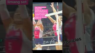 Intense fourth set at si Jema ang tumapos Clutch queen talaga creamline jemagalanza pvl fyp [upl. by Fernand]